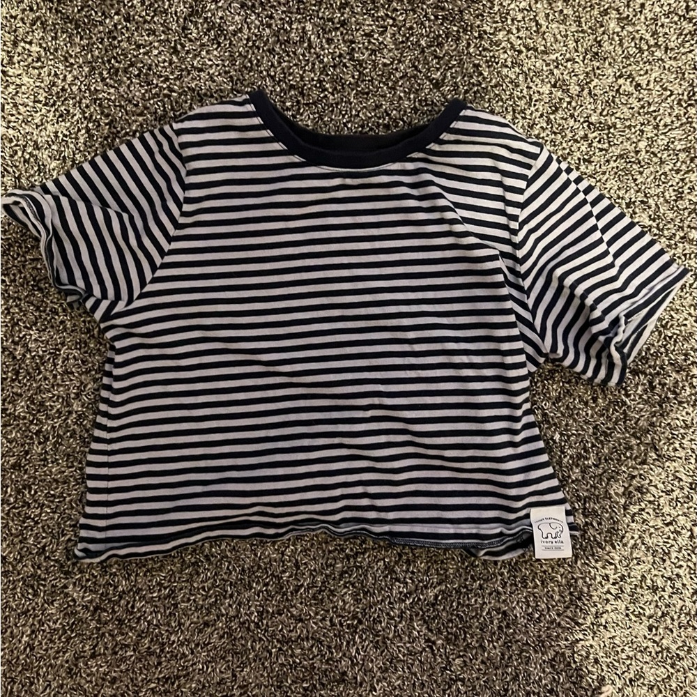 IVORY ELLA CROPPED SHIRT